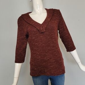 Voodoo Vixen Vneck Button Top, VGUC, Size M